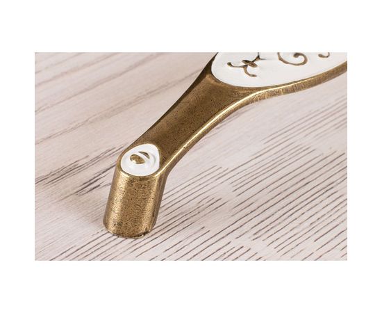 Ручка скоба ОФК комплект и�� 10 штук, 1150-128 старая бронза+белый Tr-00001026 – изображение 4