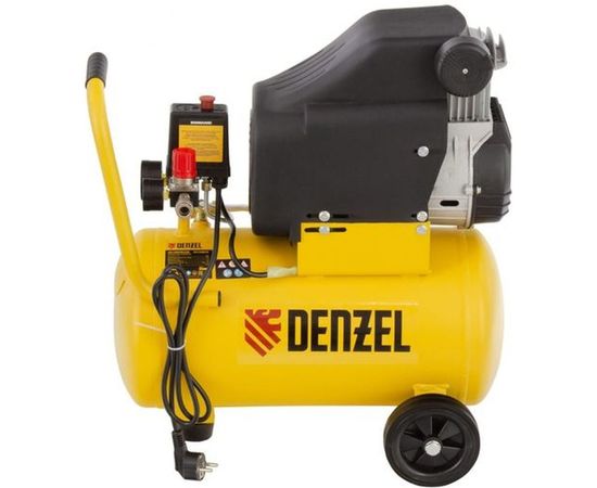 Воздушный компрессор DENZEL DLC1300/24 безмасляный 1,3 кВт, 24 литра, 206 л/мин 58171 – изображение 9