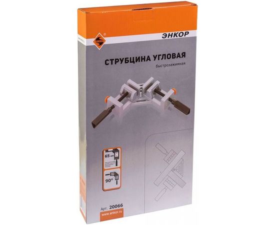 Быстрозажимная угловая струбцина Энкор 65 мм 20066 – изображение 5