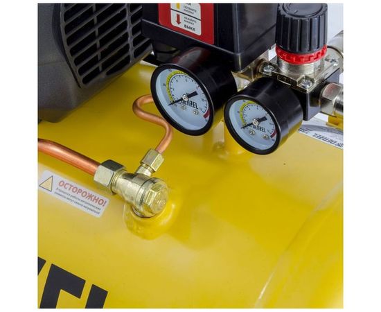 Воздушный компрессор DENZEL DK1800/50,Х-PRO 1,8 кВт, 280л/мин, 50л 58068 – изображение 5