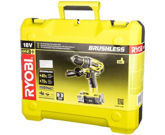 Бесщеточная ударная дрель-шуруповерт Ryobi ONE+ R18PD7-220B 5133004295 – изображение 2