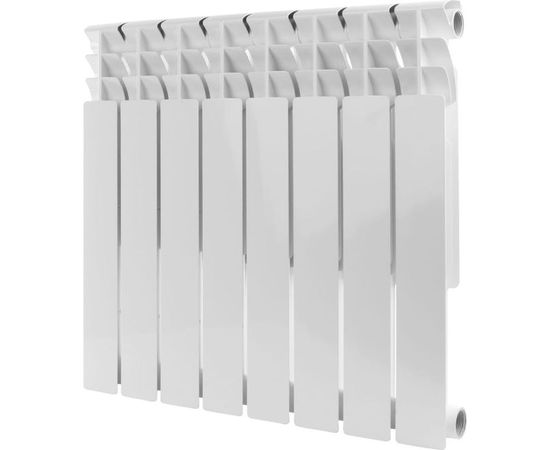 Биметаллический радиатор ROMMER Optima BM 500 8 секций RAL9016 89572 