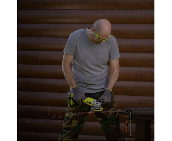 Аккумуляторная угловая шлифмашина Ryobi ONE+ R18AG-0 5133001903 – изображение 5