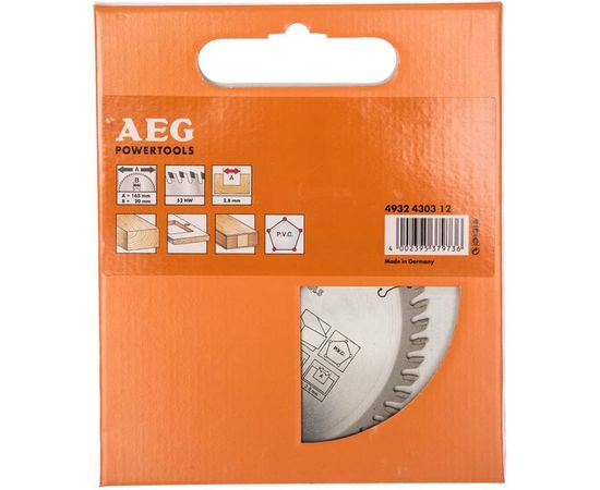 Диск пильный по дереву (165x20 мм; 52Z) AEG 4932430312 – изображение 2