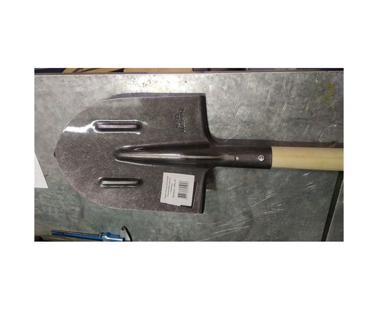 Штыковая лопата из рельсовой стали с черенком и ребрами жесткости Gigant GRL-01 – изображение 5