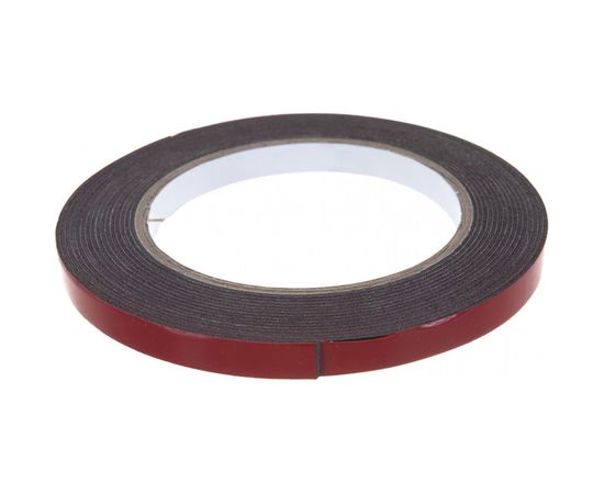 Клейкая лента на вспененной основе MATRIX усиленная, двусторонняя, черная, 9 мм х 5 89082 – изображение 2