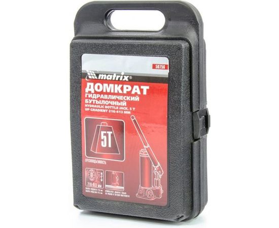 Гидравлический бутылочный домкрат MATRIX MASTER 50756 – изображение 2