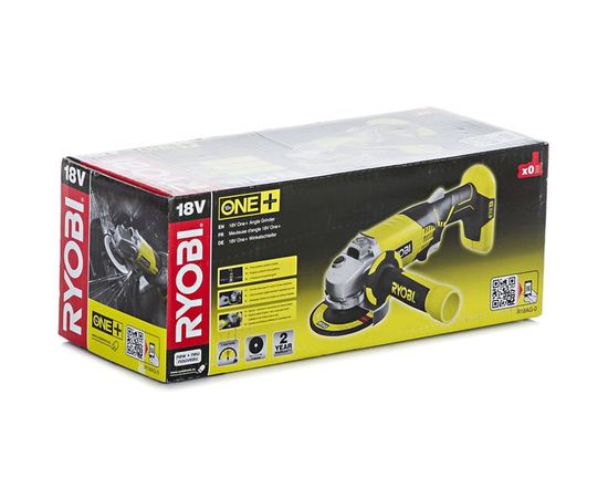 Аккумуляторная угловая шлифмашина Ryobi ONE+ R18AG-0 5133001903 – изображение 10