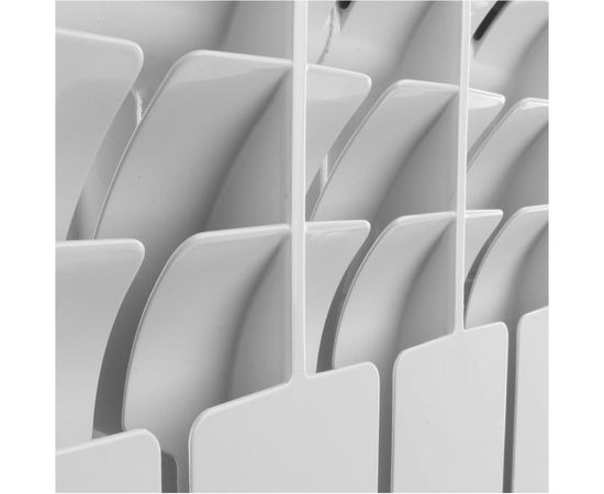 Биметаллический радиатор ROMMER Optima BM 500 8 секций RAL9016 89572 – изображение 4