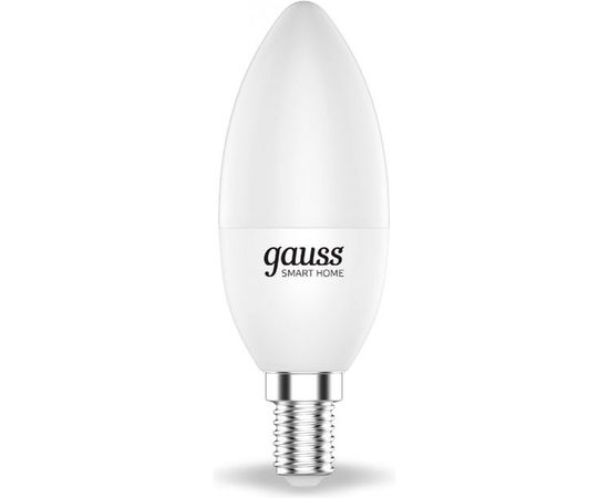 Умная Wi-fi лампочка Gauss, Smart Light DIM E14 C37 5 Вт 2700-6500K, диммируемая, управление голосом/смартфоном 1100112 
