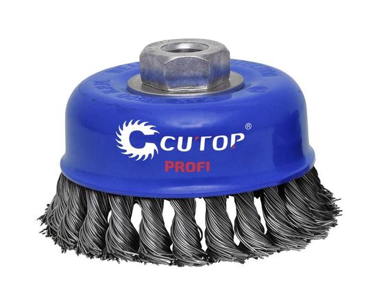 Щетка чашка (65 мм; М14; крученая проволока 0.5 мм) для УШМ CUTOP 82-520 