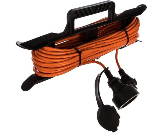 Удлинитель на рамке Gigant б/з ПВС 2х0,75 6A 20м IP 44 PE-006 (Россия) 