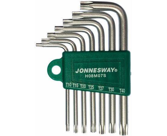 Комплект угловых ключей Jonnesway TORX H08M07S 