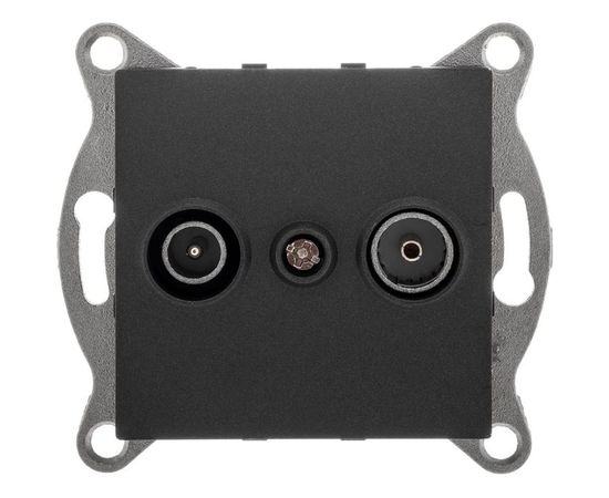 Механизм розетки GUSI ELECTRIC Ugra TV+SAT, оконечной, СУ, графит С11TS1-010 