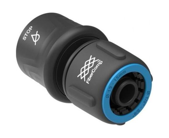 Коннектор FiberComp для шланга 1/2-5/8 c автостопом Fiskars 1054789 