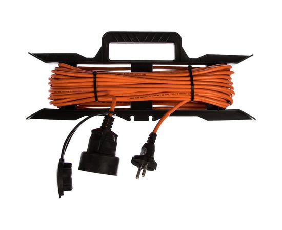 Удлинитель на рамке Gigant б/з ПВС 2х0,75 6A 20м IP 44 PE-006 (Россия) – изображение 2