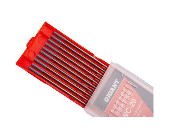 Электроды вольфрамовые WC-20-175 (10 шт; 2.0 мм; серый; AC/DC) Gigant G-607 – изображение 5