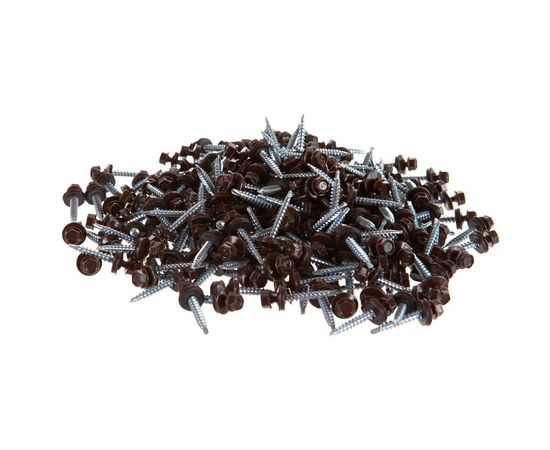Кровельный саморез Kenner 4,8х35 RAL8017 тёмно-коричневый 250шт ск358017ф – изображение 2