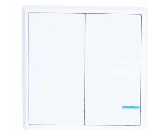 Беспроводной выключатель GRITT Practic 2 клавиши, белый комплект 1 выключатель, 2 радиореле, 220В, 1000Вт 11102 – изображение 4