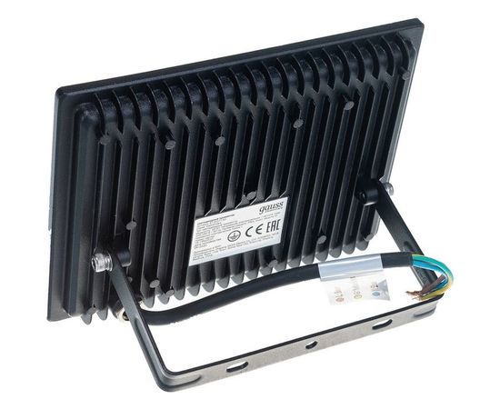 Светодиодный прожектор Gauss LED 50W 3350lm IP65 3000К черный 1/40 SQ613527150 – изображение 2