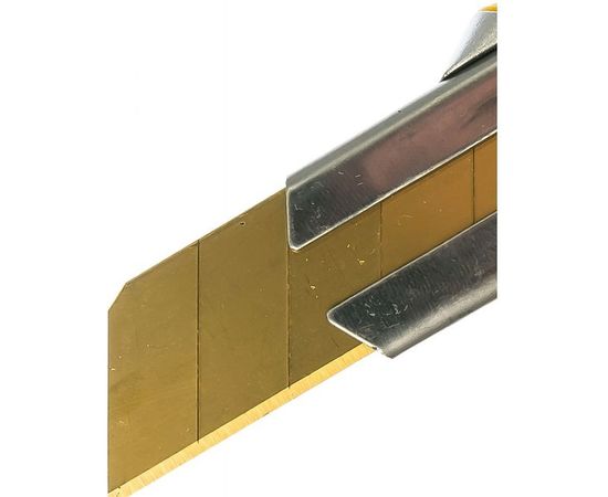 Строительный нож 25 мм в металлическом корпусе с винтовым зажимом Inforce 06-02-13 – изображение 2