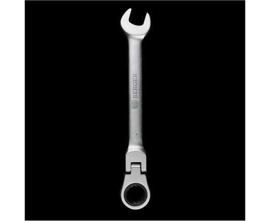 Комбинированный трещоточный ключ с шарниром 27 мм Berger BG BG1256 – изображение 3