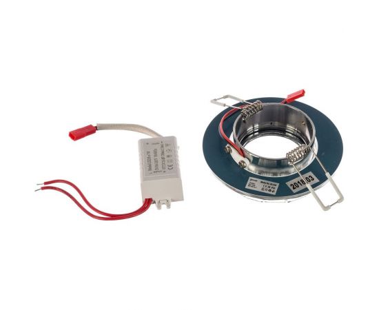 Светильник, Круг, Кристалл/Хром, Gu5.3, LED 3000K Gauss Backlight BL039 – изображение 3