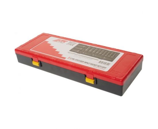 Набор головок торцевых глубоких ударных 12-гранных, 1/2", 10-32 мм, в кейсе 15 шт. JTC K4153 – изображение 2