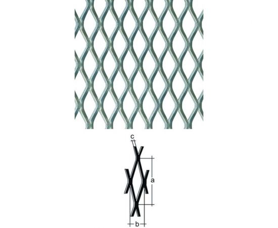 Лист GAH ALBERTS сетка, сталь 250x500x1,2, 467340 – изображение 3