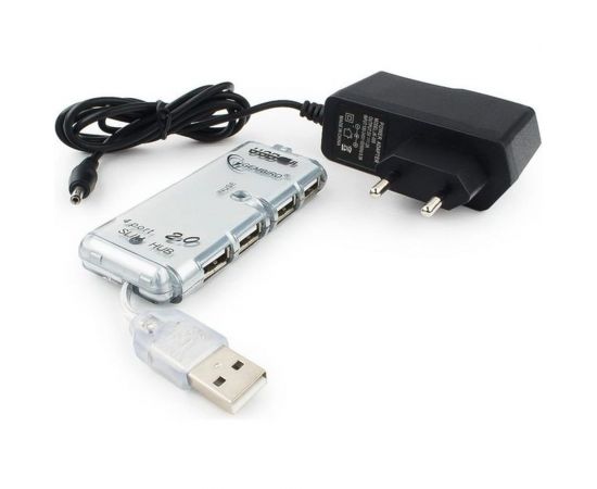 Концентратор Gembird USB 2.0 4 порта питание блистер UHB-C244 – изображение 2