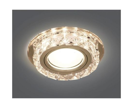 Светильник, Круг, Кристалл/Хром, Gu5.3, LED 3000K Gauss Backlight BL039 – изображение 2