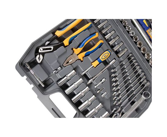 Набор инструмента 1/2 Dr и 1/4 Dr 120 предметов KRAFT KT 700679 – изображение 3