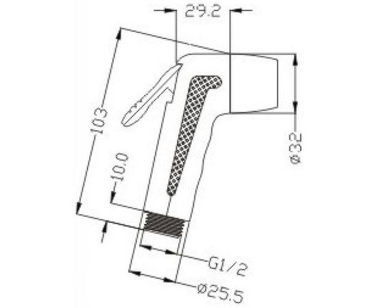 Набор для биде ARGO MIRA лейка, шланг, кронштейн, 41855 – изображение 3
