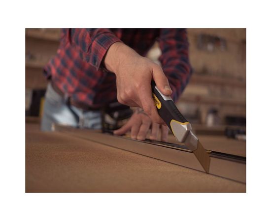 Строительный нож 25 мм в металлическом корпусе с винтовым зажимом Inforce 06-02-13 – изображение 6