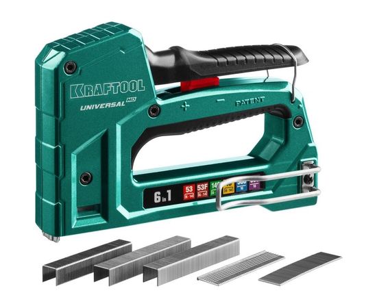 Алюминиевый cтеплер 53 (6-14мм)/140 (8-14мм)/13/ 53F/300/500 KRAFTOOL Universal-HD 3188 