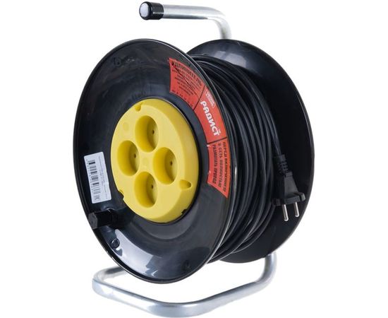 Удлинитель Радист РБК16-270-005 катушка 10А 4 гнезда 2*1 50м чёрный 981 