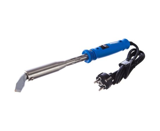 Паяльник с выключателем, пластмассовой рукояткой и долговечным жалом, 200Вт, клин Зубр ПРОФЕССИОНАЛ 55301-200 