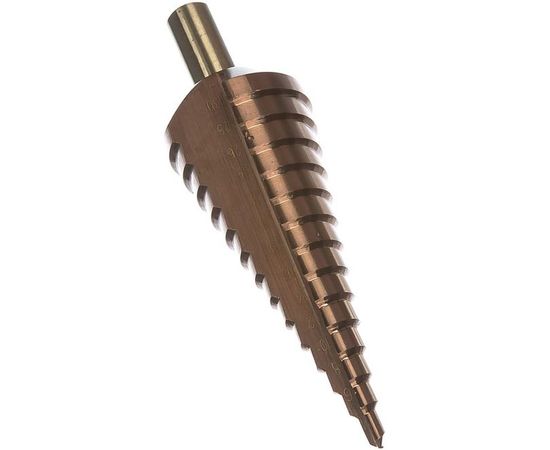 Сверло ступенчатое по стали и цветным металлам КОБАЛЬТ (4-30 мм; 14 ступеней; Р6М5) ЗУБР 29672-4-30-14_z01 