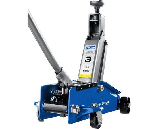 Гидравлический подкатной домкрат 3т, 192-533мм, ЗУБР Профессионал T77 43055-3 – изображение 6