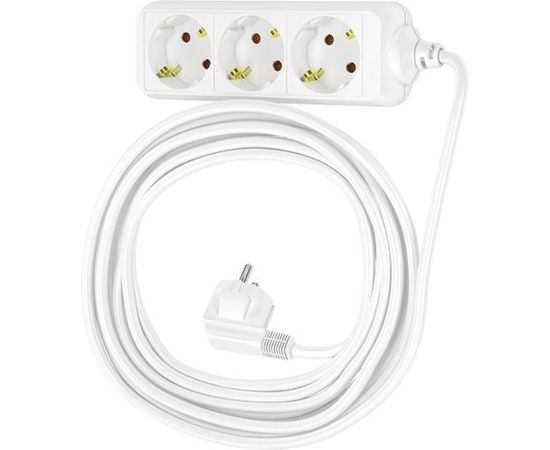 Сетевой удлинитель Фотон 16-103Е, 10м, 3 розетки, 16А, с заземлением, белый 11853 – изображение 2
