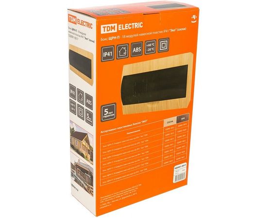 Бокс TDM ЩРН-П-18 модулей навесной пластик Эко сосна SQ0901-0017 – изображение 2