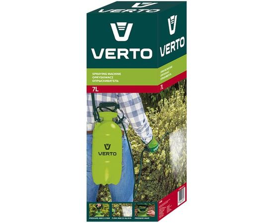 Помповый садовый опрыскиватель VERTO 7л 15G506 – изображение 3