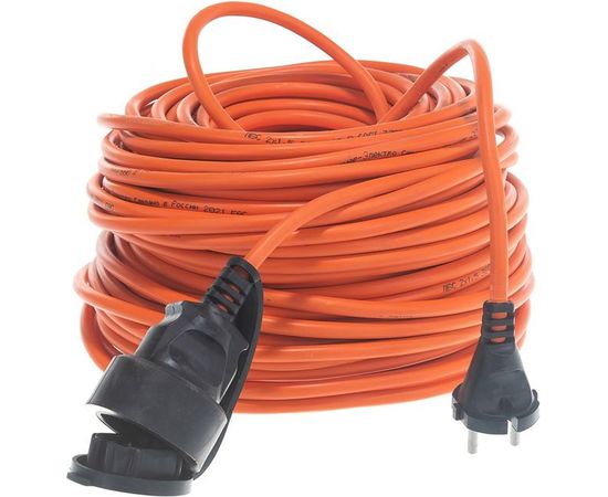Удлинитель шнур Партнер-Электро GardenLine б/з ПВС 2х1,5 10A 50м IP 44 US103B-150OR – изображение 3