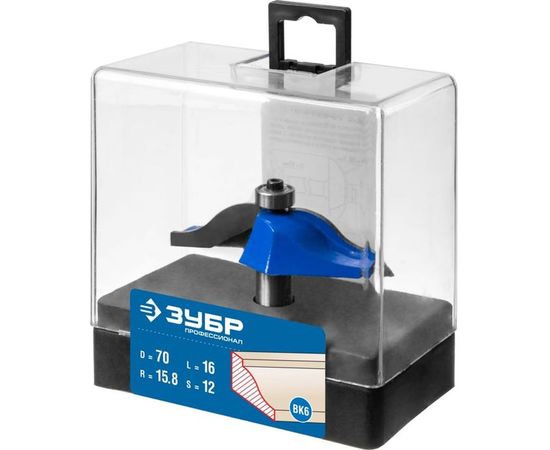 Фреза фигирейная №1 ПРОФЕССИОНАЛ (70х16х64 мм; хвостовик 12 мм) Зубр 28760-70 – изображение 3