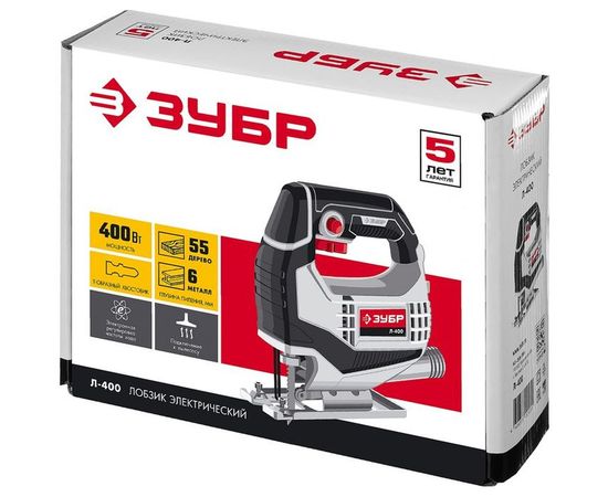 Электрический лобзик ЗУБР 400 Вт, 55 мм Л-400 – изображение 5