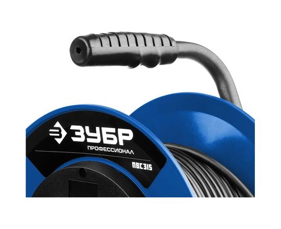 Удлинитель на катушке ЗУБР "ПВС 315", 50 м, 3500 Вт, 4 гнезда, IP44, ПВС 3х1,5 кв мм, 55081-50 – изображение 3