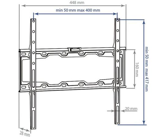 TV кронштейн Kromax ELEMENT 3 black 20255 – изображение 11
