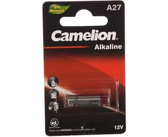Батарейка Camelion LR27A BL-1 Mercury Free A27-BP1 12В 12829 