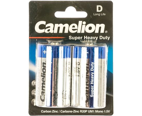 Батарейка 1.5В Camelion, R20 Blue BL-2,3217 