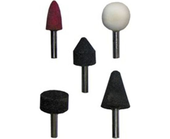 Набор абразивных камней (5 шт) для дрели Biber 70701 тов-090536 